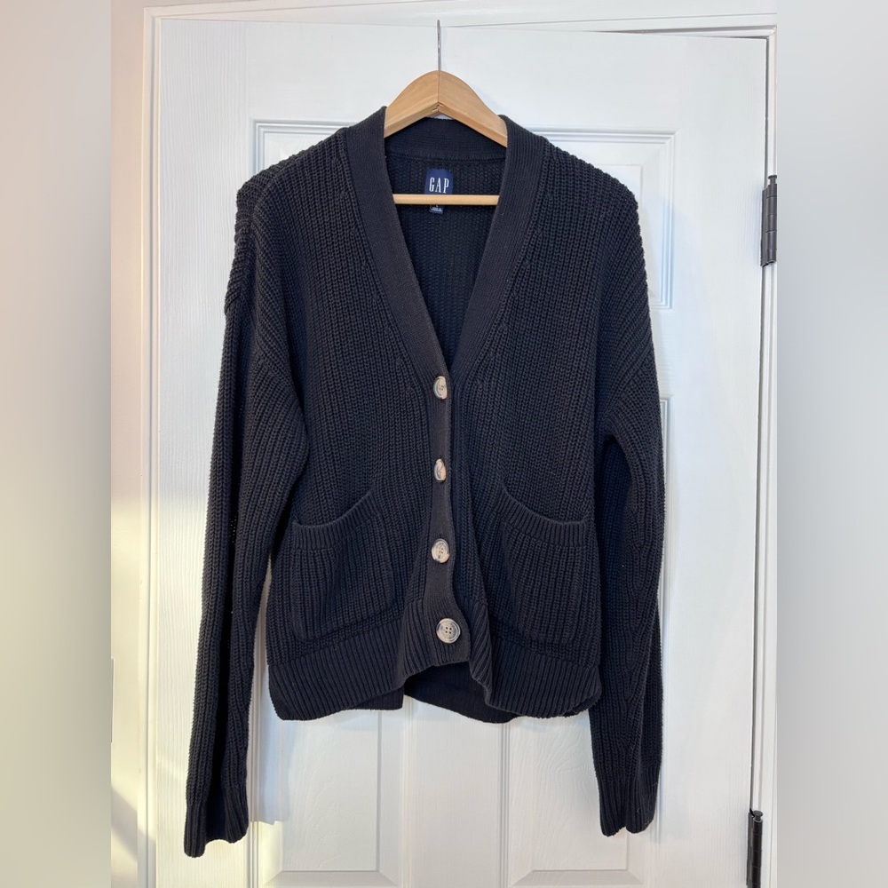 GAP Women's navy Cardigan Sweater